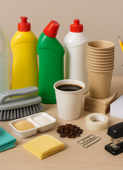 Insumos de aseo, cafetería y papelería