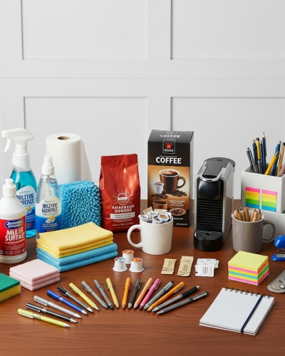 Insumos de aseo, cafetería y papelería